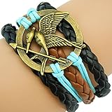 Emotionlin Hunger Games Laugh At the Bird's Leather Rope Bracelet