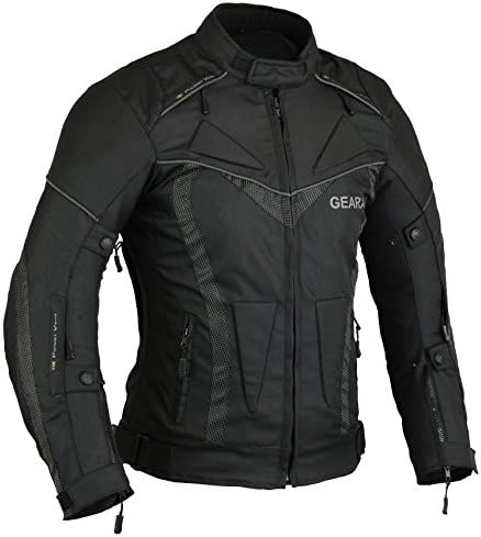 Amazon.com: GearX Spine paded Motorcycle Jacket Waterproof 