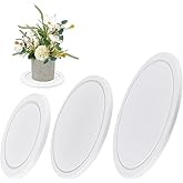 OLYCRAFT 3Pcs White Quick Dry Absorbent Plants Tray 6/8/10 Inch Diatomaceous Earth Plant Saucer Set Instant Dry Absorbent Plant Trays Round Plant Drip Drainage Tray for Gardening Indoor Outdoor