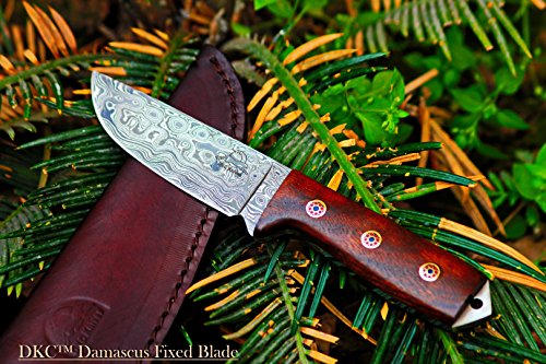 Sale (33 5/18) DKC-73 Survival 1 Damascus Hunting Knife 8