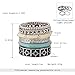 D EXCEED Silver Twisted Swirl Geometric Enamel Band Stackable Ring Set Size 6 7 8 9