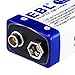 EBL Advanced 9V 1200mAh Lithium Batteries, 2 Counts