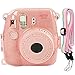 Katia Camera Case Bag Compatible for Fujifilm Mini 9 Instant Camera, also for Fujifilm Mini 8 Instant Film Camera with Strap - Shining Pink