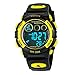 AZLAND Waterproof Boys Watch Kids Digital Sports Watch Childrens for Teens (Yellow)