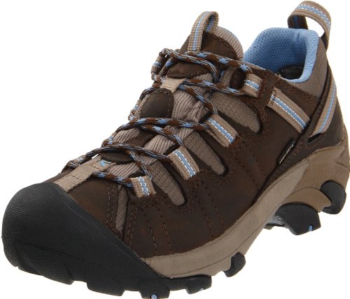KEEN Women's Targhee II Waterproof Hiking Shoe,Dark Earth/Allure,7.5 M US