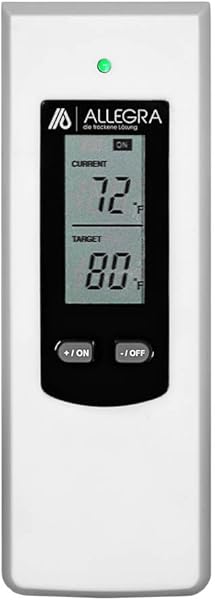ALLEGRA Thermostat Steckdose Steckdosenthermostat Steckerthermostat Frostwchter Funkthermostat fr Infrarotheizung Heizlfter Heizung Klimaanlage Funk Temperaturregler mit Fernbedienung T21