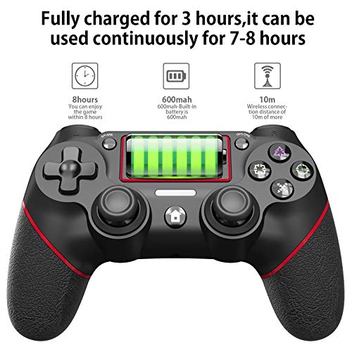 Joysky For Ps4 Controller Wireless Controller For Playstation 4 Hd Dual Vibration Headphone Touch Panel Gamepad Anti Slip Grip And Mini Led Indicator Red Pricepulse Joysky For Ps4 Controller Wireless Controller For Playstation 4 Hd Dual Vibration Headphone Touch Panel Gamepad Anti Slip Grip And Mini Led Indicator Red Pricepulse