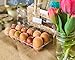 24 Pack Premium Clear Plastic Reusable Dozen Egg Container Carton with Labels holds 12 Large Eggs