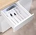 Rubbermaid Adjustable Cutlery Tray, White