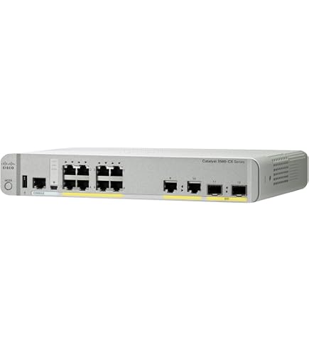Amazon.com: Cisco WS-C3560CX-8PC-S Catalyst 3560X 8-Port PoE 2x1G