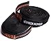 Hiker Hunger Outfitters Portable Hammock Straps for Trees - XL Tree Swing Straps Hanging Kit 20ft, Hammock Tree Straps, Daisy Chain Tree Straps for Hammock Heavy Duty - Camping Hammock Straps - Orange