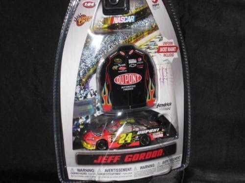 2010 Jeff Gordon #24 Dupont Flames Impala COT 1/64 Scale Diecast and Bonus Matching Mini Replica Magnet Driver Uniform Jacket Winners Circle Edition