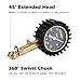 Leekoo Heavy Duty Mechanical 60PSI Tire Pressure Gauge with 2