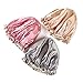 Microfiber Shower Cap Bath Cap - Shower Bonnet Designed for Women and Girls Waterproof Caps Reusable Double Layer Bath Accessories (3 Pack)