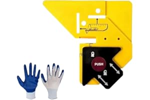 Trim Carpentry Aid, Trim Tool Including Gloves, Precision Measuring Marking Tool for Door and Window Casing, DIY Home Renovat