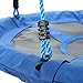 CO-Z Saucer Tree Swing Large 40 Inches Round Saucer Swing Set for Tree with Steel Frame and 2 Adjustable Hanging Straps (Blue)