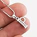 YFN Initial P Pendant Necklace in Sterling Silver with Cubic Zirconial 26 Letter Alphabet Jewelry for Women