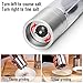 Kizad 2-IN-1 Stainless Double-ended Salt & Pepper Grinder, Silver