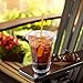 JUMBO Set of 120 16oz Plastic CRYSTAL CLEAR Cups, 120 Flat Lids and 120 Straws - 100% BPA Free - Office/Party Pack Disposable Cups Set for Iced Coffee, Bubble Boba, Smoothie, Tea, Cold Drinks etc