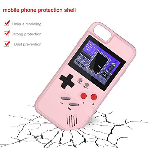 image for LayOPO Gameboy iPhone Case, iPhone Case Game Console with 36 Small Gam