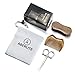 Aberlite Beard Straightening Brush Kit for Men - Beard Straightener Brush (Medium) w/Extra-Firm Boar Bristle - Sandalwood Beard Straightening Comb - Beard/Mustache Scissors