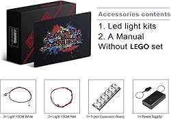 BrickBling LED Light Kit Compatible with Lego Speed