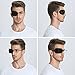 FCAROLYN 6pcs Eye Patches for Glasses (Large Size,Black)