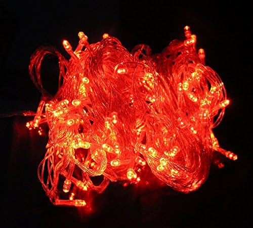KPBOTL 10M Waterproof 110V/220V 100 LED Holiday String Lights for Christmas Festival Party Fairy Colorful Xmas LED String Lights Red