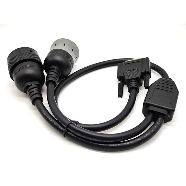 GXMRHWY DB15 FEMALE TO CAT 9-PIN MALE AND 14-PIN FEMALE J1939 Y CABLE TRUCK DIAGNOSTIC TOOL 70CM