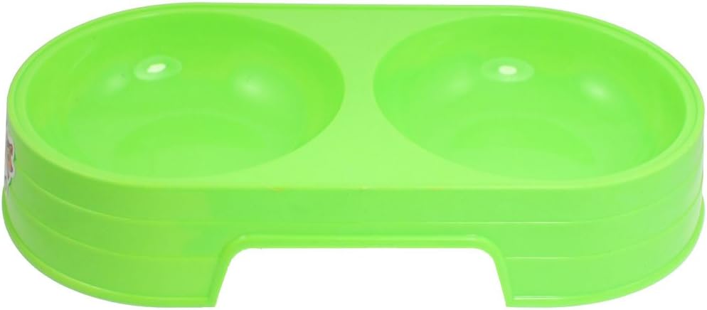 plastic double dog bowl