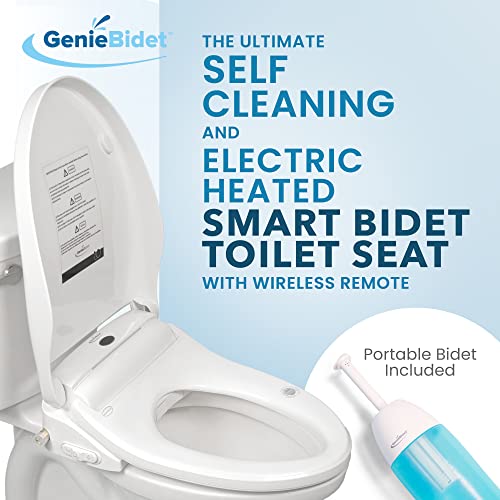 GenieBidet Electric Heated Smart Bidet Unlimited Warm WaterSelf