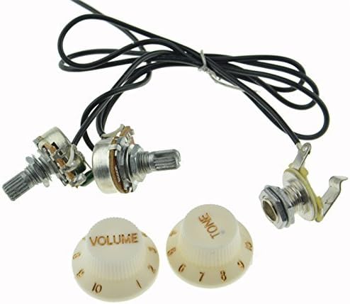 Pxyelec Prewired 4 String Guitar Single Coil Soundhole Pickup Wiring Harness for Cigar Box Guitar with Volume Tone Pots and Knobs - Image 3
