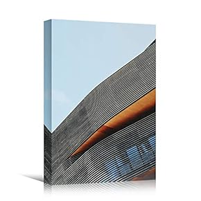signwin Canvas Wall Art Grey Building Patterns Abstract...