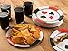 BLUE PANDA Disposable Casino Dinner Plates - Durable Casino Design - Ample 9-Inch Party Plate Capacity - Festive Party Decoration - 9 Inch, Pack of 80, Round