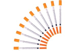 ATSUHUT Disposable 1ml Syringe with 30G Needle, Individual Package pack of 20