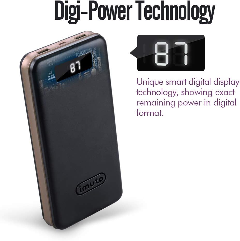 imuto 45W PD Power Bank USB C Input/Output 30000mAh 3Port Portable Charger X6PD eBay