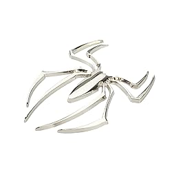 Modengzhe 2 Pcs Metal Spider Shape Emblem Decor Car