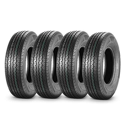 MaxAuto Set of 4 225/75R15 DOT Trailer Tires 225/75R-15 22575R15 10Ply, Load Range E