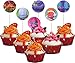 ZOIN Trolls Cupcake Toppers Party Supplies Decorations Set of 40