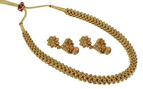 Bollywood ethnic style fabulous gold tone polki necklac…