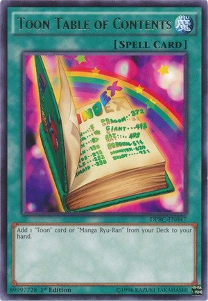 Yu-Gi-Oh! - Toon Table of Contents (DPBC-EN047) - Duelist Pack 16: Battle City - 1st Edition - Rare