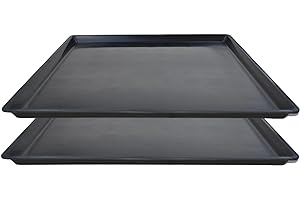 FEICHANGHAO 2 Pack Oil Change Drain Pan, Plastic Mini Fridge Drip Tray for Mini Fridges Air Conditioners Machinery, Oil Drain Pans for Changing Oil