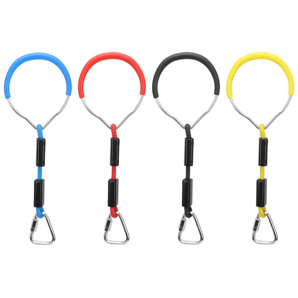 Gymnastic Rings, Outdoor, 4Pcs/Set, Colorful, for Children's Climbing Sports and Strength Training Accessories