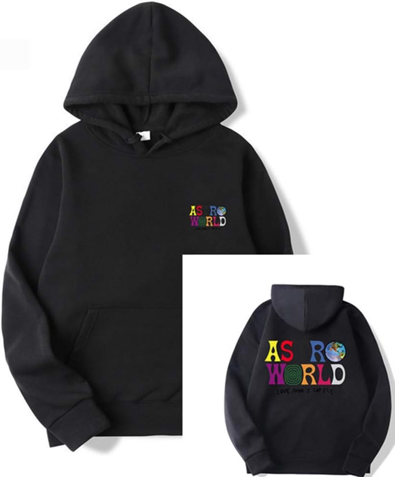 ZDGM Unisex Astroworld Wish You were Here Hoodies Autumn Winter Sports Casual Long Sleeve Pullover Top Warm Plus Velvet Lining Hooded Sweatshirts Sweater Jumper