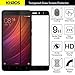 KHAOS for Xiaomi Redmi Note 4 [Full Screen Coverage] Tempered Glass Screen Protector, 2.5D Rounded Edge, (Black)