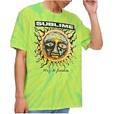 Sublime T Shirt 40Oz to Freedom Band Logo Official Unisex Dip Dye Green