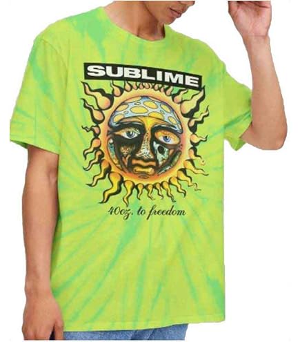 Amazon.com: Sublime T Shirt Yellow Sun Band Logo Official Mens