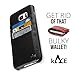 Samsung Galaxy S7 Edge Leather Wallet Card-Holder Black Case