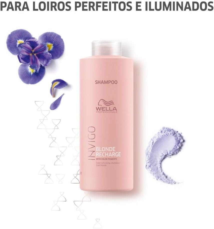 WELLA Professionals Invigo Blonde Recharge Colour Refreshing Shampoo - Cool Blonde 1,000ml, multi-coloured, 1 l (Pack of 1) - Image 4