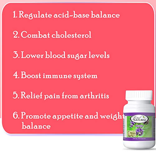 image for Natural Alfalfa Supplement 500mg 250 Capsules [1 Bottle] by Total Natu